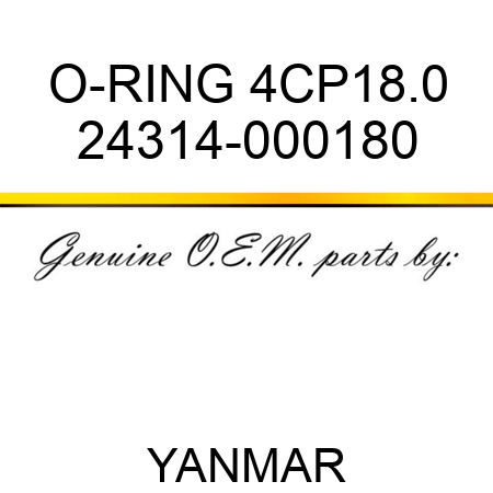 O-RING, 4CP18.0 24314-000180