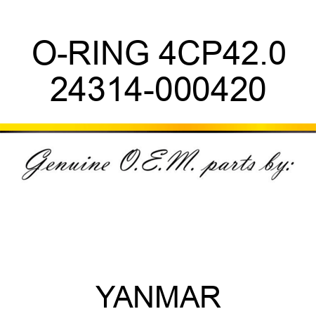 O-RING, 4CP42.0 24314-000420