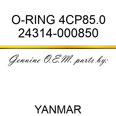 O-RING, 4CP85.0 24314-000850