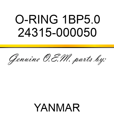 O-RING, 1BP5.0 24315-000050
