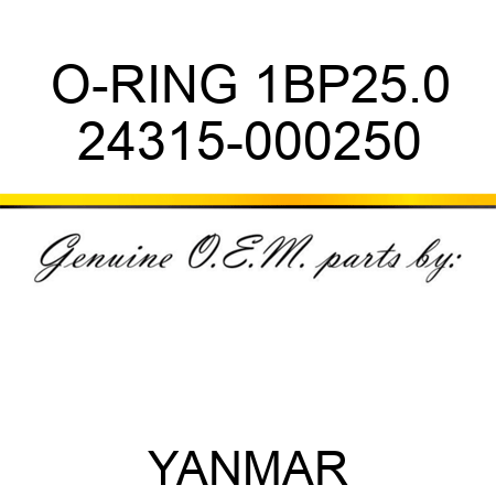 O-RING, 1BP25.0 24315-000250