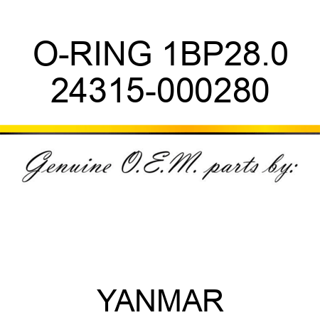 O-RING, 1BP28.0 24315-000280