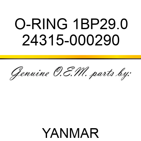 O-RING, 1BP29.0 24315-000290