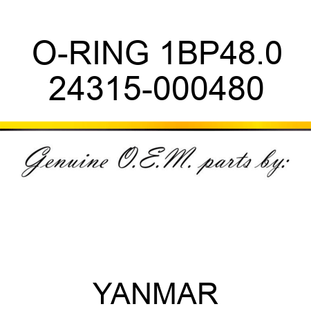 O-RING, 1BP48.0 24315-000480