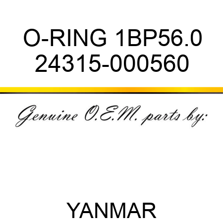O-RING, 1BP56.0 24315-000560