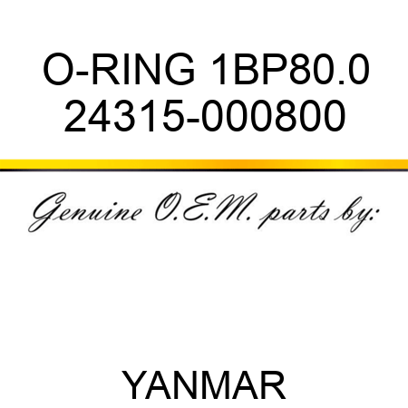 O-RING, 1BP80.0 24315-000800