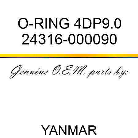 O-RING, 4DP9.0 24316-000090