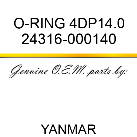 O-RING, 4DP14.0 24316-000140