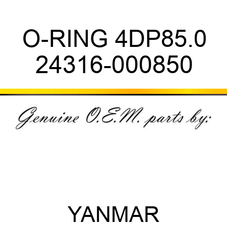 O-RING, 4DP85.0 24316-000850