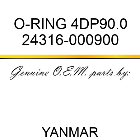 O-RING, 4DP90.0 24316-000900