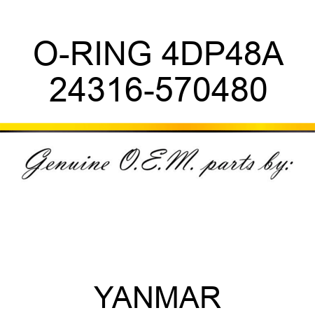O-RING, 4DP48A 24316-570480
