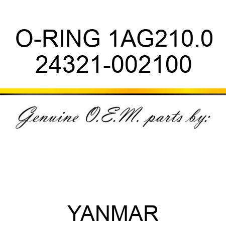 O-RING, 1AG210.0 24321-002100
