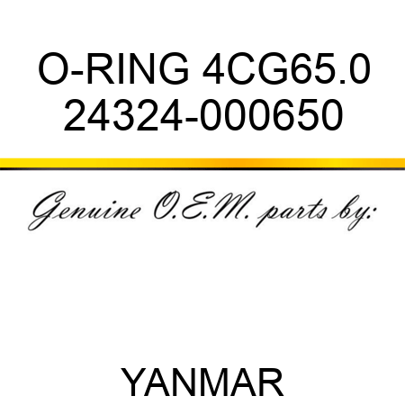O-RING, 4CG65.0 24324-000650