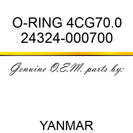 O-RING, 4CG70.0 24324-000700