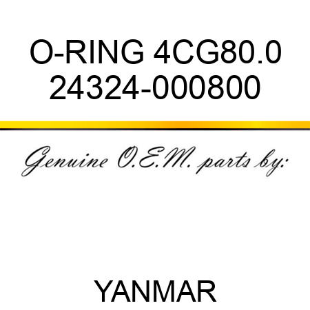 O-RING, 4CG80.0 24324-000800
