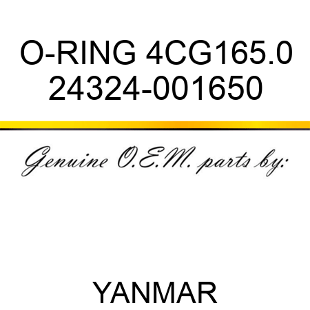 O-RING, 4CG165.0 24324-001650