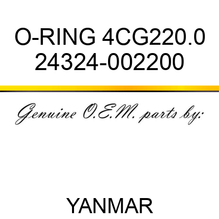 O-RING, 4CG220.0 24324-002200