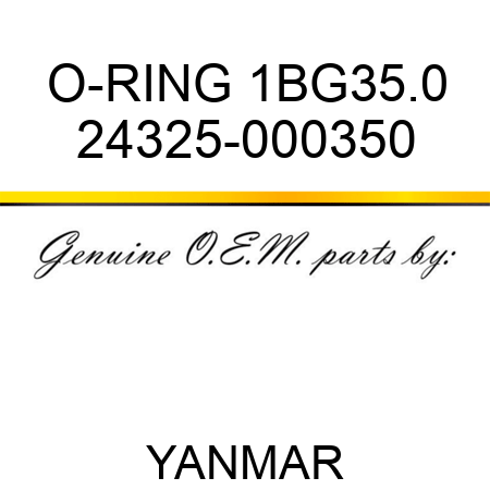 O-RING, 1BG35.0 24325-000350