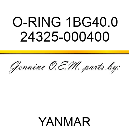 O-RING, 1BG40.0 24325-000400