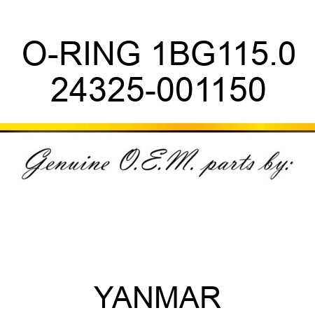 O-RING, 1BG115.0 24325-001150