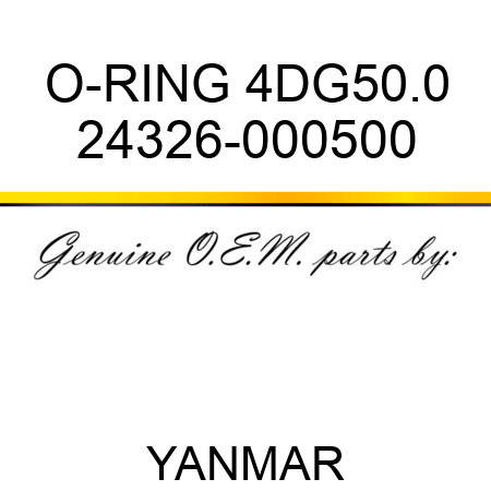 O-RING, 4DG50.0 24326-000500