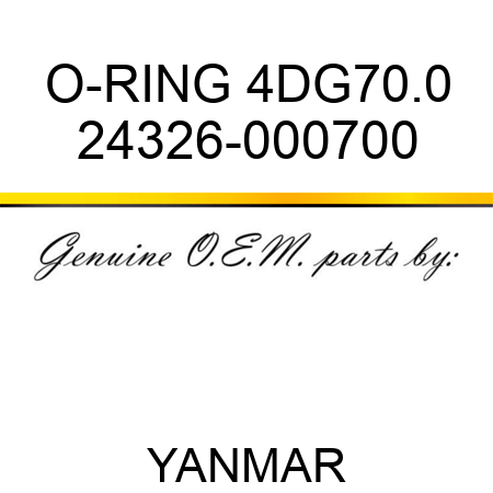 O-RING, 4DG70.0 24326-000700