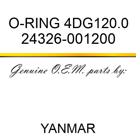 O-RING, 4DG120.0 24326-001200
