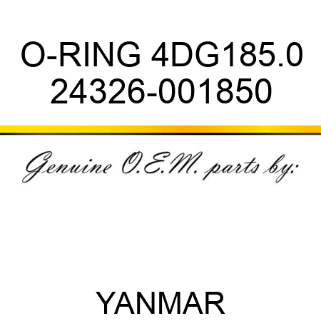 O-RING, 4DG185.0 24326-001850