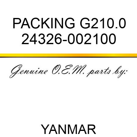 PACKING, G210.0 24326-002100