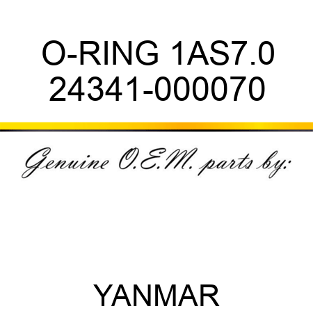 O-RING, 1AS7.0 24341-000070