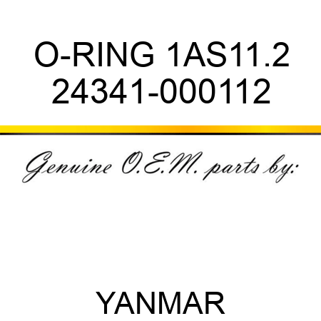 O-RING, 1AS11.2 24341-000112