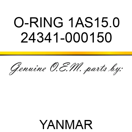 O-RING, 1AS15.0 24341-000150