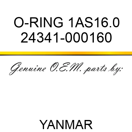O-RING, 1AS16.0 24341-000160