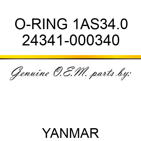 O-RING, 1AS34.0 24341-000340