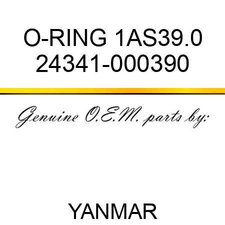 O-RING, 1AS39.0 24341-000390