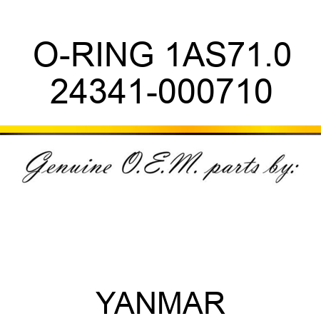 O-RING, 1AS71.0 24341-000710