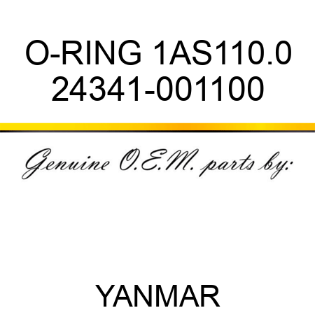 O-RING, 1AS110.0 24341-001100