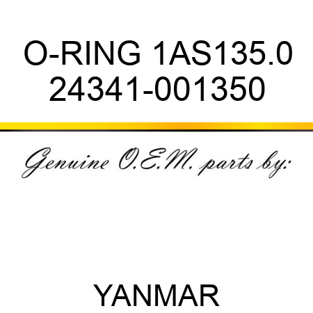 O-RING, 1AS135.0 24341-001350