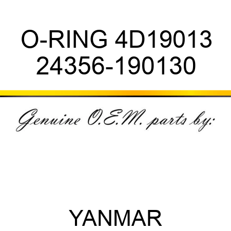 O-RING, 4D19013 24356-190130