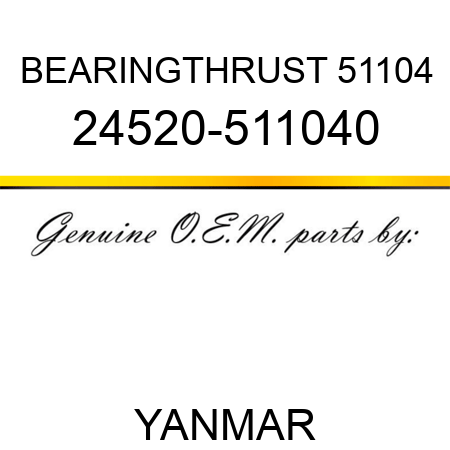 BEARING,THRUST 51104 24520-511040