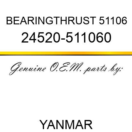 BEARING,THRUST 51106 24520-511060