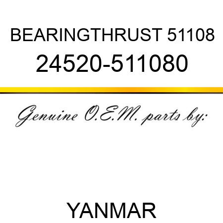 BEARING,THRUST 51108 24520-511080