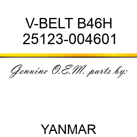 V-BELT, B46H 25123-004601