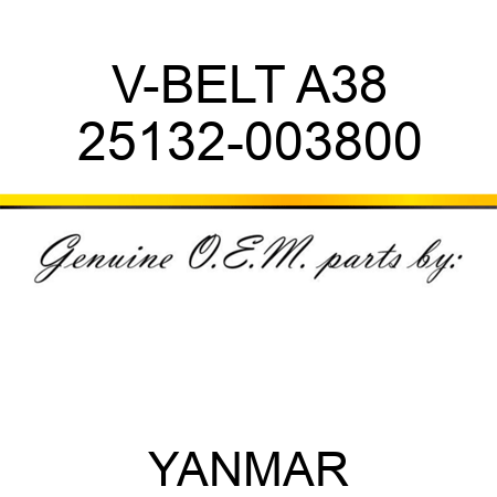 V-BELT, A38 25132-003800