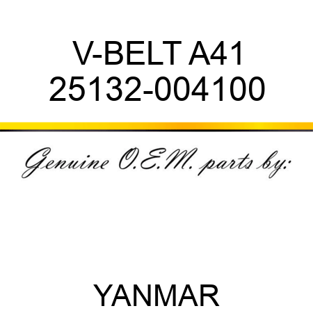 V-BELT, A41 25132-004100