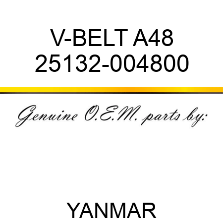 V-BELT, A48 25132-004800