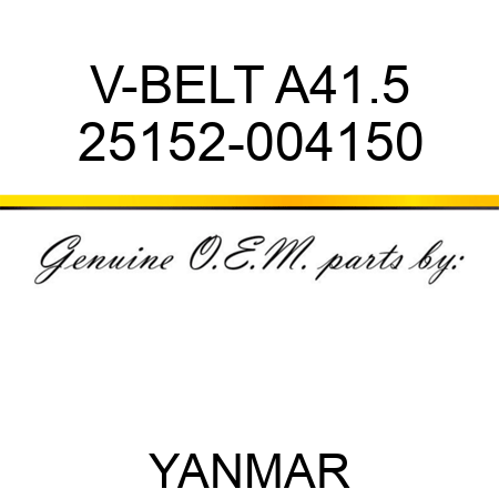 V-BELT, A41.5 25152-004150