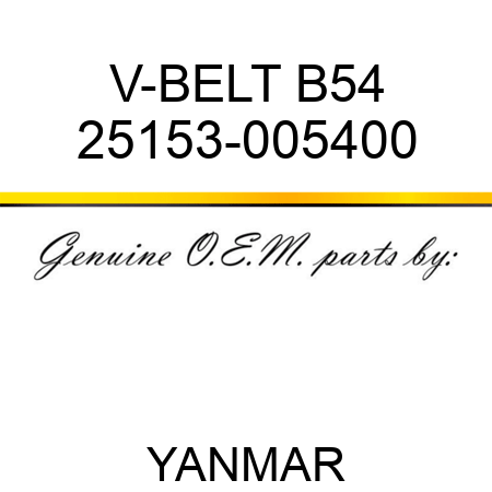 V-BELT, B54 25153-005400
