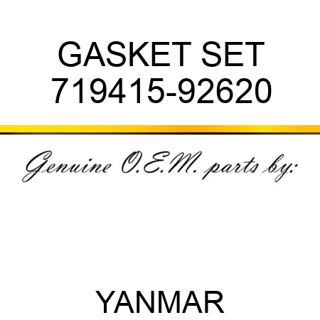 GASKET SET 719415-92620