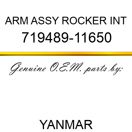 ARM ASSY, ROCKER INT 719489-11650